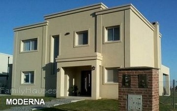 Casa moderna con molduras