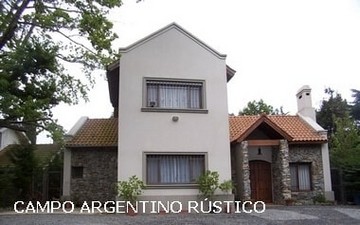 Casa rústica con piedra y madera rn Escobar